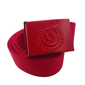 Size S/M/L Vintage Nitro Circus Mens Web Belt Red 47 in Adjustable Sports Moto